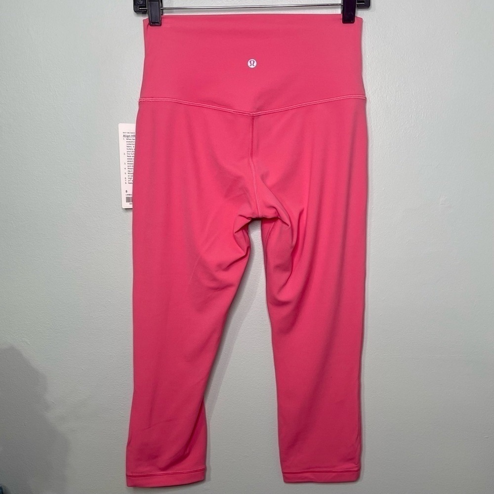 Lululemon Align High Rise Crop Leggings Guava Pink Nwt 8 - Picture 7 of 9